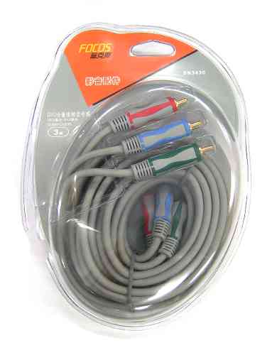 SN3436 Component RGB Plug to Plug Cable 3m